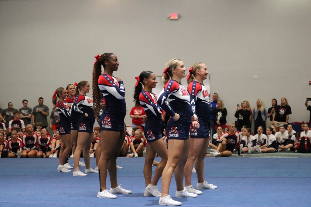 USA All Girl Athletes Ready to Perform